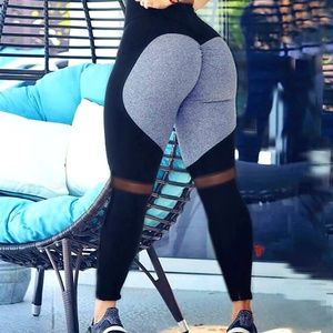 High Waist Colorblock Scrunch-Butt Leggings